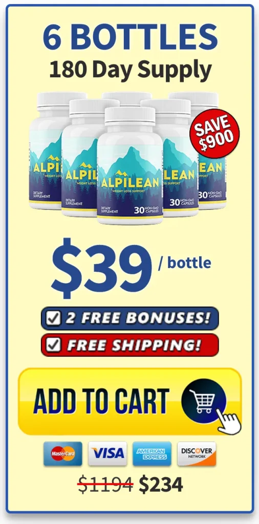 alpilean-6-bottles Pricing